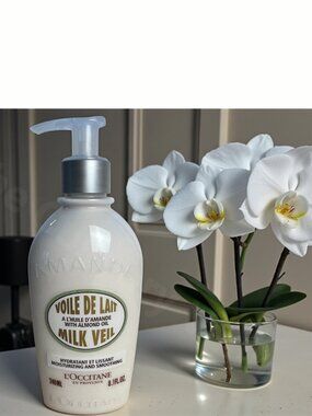 2PACK L'OCCITANE Almond Milk Veil 240ml/8.1oz Body Lotion PUMP